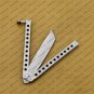 D2 Tool Steel Folding Butterfly Knife Stainless Steel World Class Knives with Leather Sheath