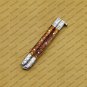 D2 Tool Steel Folding Butterfly Knife Stainless Steel Bone Insert World Class Knives +Leather Sheath