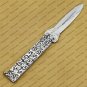 D2 Tool Steel Folding Butterfly Knife Stainless Steel World Class Knives with Leather Sheath