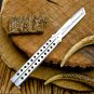 D2 Tool Steel Folding Butterfly Knife Stainless Steel World Class Knives with Leather Sheath