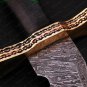 Custom Handmade Damascus Steel Double Edge Viking Sword Battle Ready With Sheath