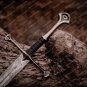 Personalized Handmade Damascus Steel Anduril Sword of Narsil the King Aragorn Best Anniversar