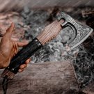 Small Forged Carbon Steel Axe with Ash Wood Shaft - Viking Axe
