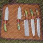 5 Pieces Handmade J2 Steel Chef Set - 5 Piece Kitchen Knives Set