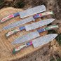 5 Pieces Handmade J2 Steel Chef Set - 5 Piece Kitchen Knives Set
