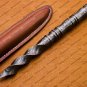 6.5 Inch Custom Forged Hunter Damascus Steel Tri Dagger Hand Forged Twisted Pattern Kris Dagger