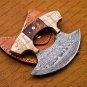 Personalized Custom Handmade Damascus Chef Kitchen Ulu Knife Chef Knife Heavy Duty Damascus Handle