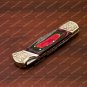 Handmade Damascus Pocket Folding Knife Hand Forged Pocket Knife Pakka Wood Handle Personalized Gift
