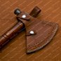 Custom Handmade Damascus Steel Axe, Viking Axe, Camping Axe, Throwing Axe, Axe with Leather Sheath
