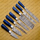 Damascus Chef Knife Set Best Gift Vintage Knife Forged Steel Knife Perfect Gift Handcrafted Kitchen