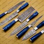 Damascus Chef Knife Set Best Gift Vintage Knife Forged Steel Knife Perfect Gift Handcrafted Kitchen