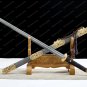Katana Big Sword - Swordsman Forge - Damascus Steel Blade - Battle Ready Samurai Katana Tang Sword