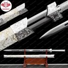 Hand-Forged 1060 Steel Samurai Sword | Fully Sharp | Full Tang (White) Katana Swords with Sheath