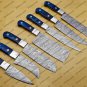 Damascus Chef Knife Set Best Gift Vintage Knife Forged Steel Knife Perfect Gift Handcrafted Kitchen