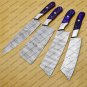 Damascus Chef Knife Set Best Gift Vintage Knife Forged Steel Knife Perfect Gift Handcrafted Kitchen