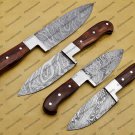 Damascus Chef Knife Set Best Gift Vintage Knife Forged Steel Knife Perfect Gift Handcrafted Kitchen