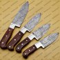 Damascus Chef Knife Set Best Gift Vintage Knife Forged Steel Knife Perfect Gift Handcrafted Kitchen