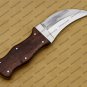 Personalized Custom Hand Made Sloth Bear High-End Handmade Steel Hunting Knife with Leather Sheath