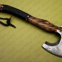 Custom Forged Carbon Steel Viking Axe with Rose Wood Shaft Viking Bearded Camping Axe Best Birthday