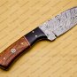 Customize Custom Hand Made Forged Hunter Knife Damascus Steel Bowie Knife Handle with Leather Sheath