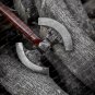 Handmade Double Headed Viking Axe Bearded Axe Hand Forged Steel Double Blade Viking Axe Gift For Him
