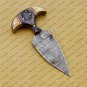 CUSTOM HANDMADE DAMASCUS BLADE HUNTING BOWIE DOUBLE EDGE DAGGER KNIFE AND SHEATH