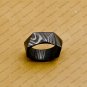 Handmade Damascus Steel Wedding Ring for Men Engagement Band with Custom Size