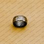 Handmade Damascus Steel Wedding Ring for Men Engagement Band with Custom Size