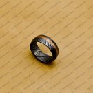 Handmade Damascus Steel Wedding Ring for Men Engagement Band with Custom Size
