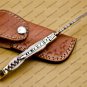 Damascus Laguiole Knife Handmade Damascus Pocket Knives Stage Insert Knife USA Made with Sheath