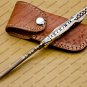 Damascus Laguiole Knife Handmade Damascus Pocket Knives Stage Insert Knife USA Made with Sheath