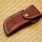 Custom Damascus Steel Folding Pocket Knife with Damascus Keychain Handle Kowa Wood with Sheath