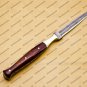 Custom Forged Hunter Knife Damascus Steel Boot Throwing Dagger Hunting Knife Bone and Brass + Cover