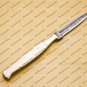 Custom Forged Hunter Knife Damascus Steel Boot Throwing Dagger Hunting Knife Bone and Brass + Cover