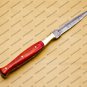 Custom Forged Hunter Knife Damascus Steel Boot Throwing Dagger Hunting Knife Bone and Brass + Cover