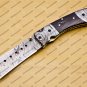 Custom Hand Made Damascus Steel Lxuary Knife Folding Pocket Knife Hunting Knife with Leather Sheeth