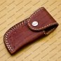 Custom Hand Made Damascus Steel Lxuary Knife Folding Pocket Knife Hunting Knife with Leather Sheeth