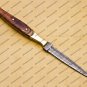 Custom Forged Hunter Knife Damascus Steel Boot Throwing Dagger Hunting Knife Bone and Brass + Cover