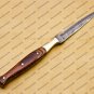 Custom Forged Hunter Knife Damascus Steel Boot Throwing Dagger Hunting Knife Bone and Brass + Cover