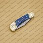 Personalized Custom Damascus Steel Folding Pocket Knife with Handle Olive Wood With Leather Sheath