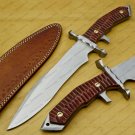 Custom made D2/c430 Tool Steel High Polish Crocodile Dundee Bowie Rambo knife fathers day gift