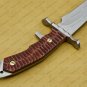 Custom made D2/c430 Tool Steel High Polish Crocodile Dundee Bowie Rambo knife fathers day gift
