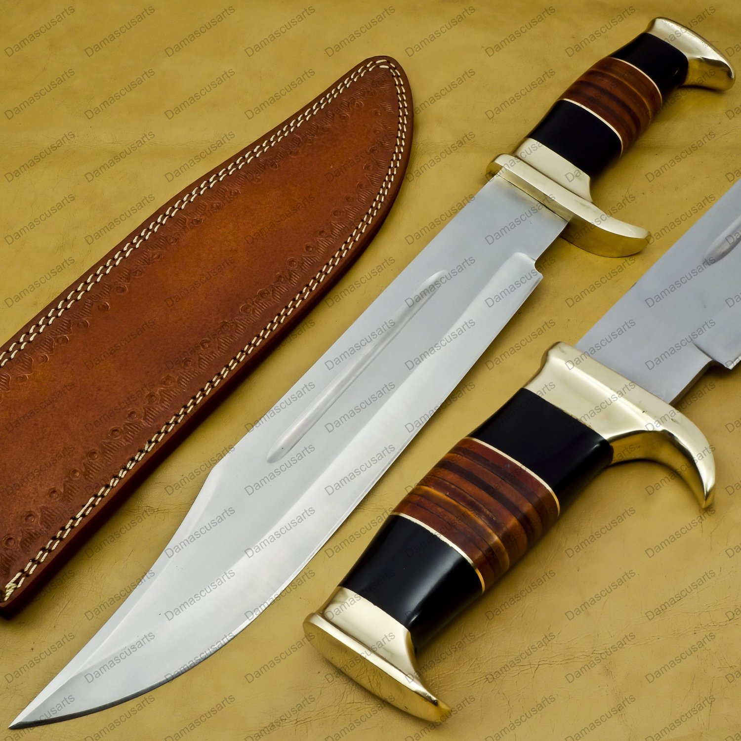 Custom made D2/c430 Tool Steel High Polish Crocodile Dundee Bowie Rambo knife fathers day gift