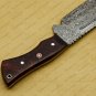 Damascus Steel Cleaver Chopper Chef Kitchen Knife Heavy Duty Damascus Handle Walnut Wood + Sheath
