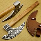 Custom Corban Steel Tomahawk Axe Viking Hunting Camping Axe Vantage Axe Battle