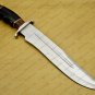 Personalized Custom Forged Hunter Knife Carban Steel Bowie Knife Handle Leather With Leather Sheath