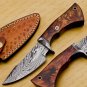 Custom Damascus Hunting Knife Damascus Fixed Blade Knife Gifts For Men, Father's Day gift, Groomsmen
