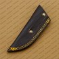 Customize Custom Hand Made Forged Hunter Knife Damascus Steel Bowie Knife Handle with Leather Sheath