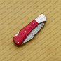 Customize Damascus Pocket Folding Knife, Groomsmen Gifts Anniversary Gift Leather Sheath