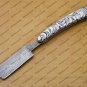 Personalized Damascus Folding Pocket Custom Blade Straight Razor very sharp with leather sheath